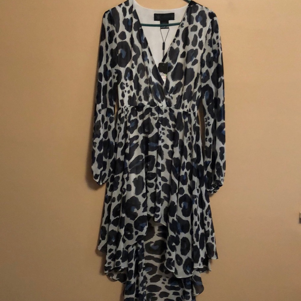 Blue cheetah Print Dress NWT! 🌞